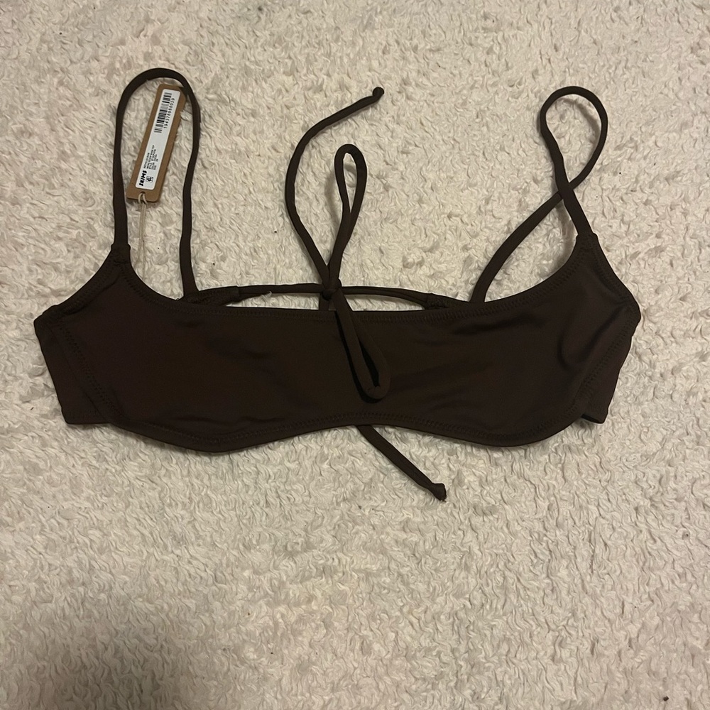 MICRO SCOOP BIKINI TOP color coco! Sold out online!!